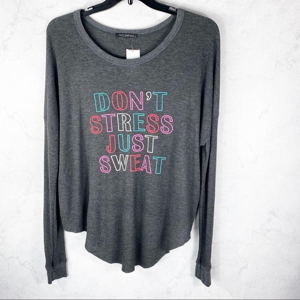 [Wildfox] Just Sweat  Cozy Thermal Top